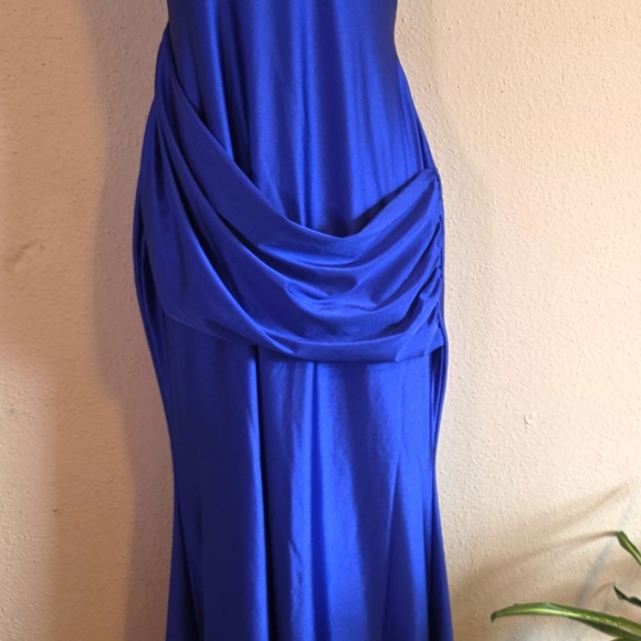 💙💫Fashion Nova Blue Sweetheart Maxi Gown - Picture 1 of 5